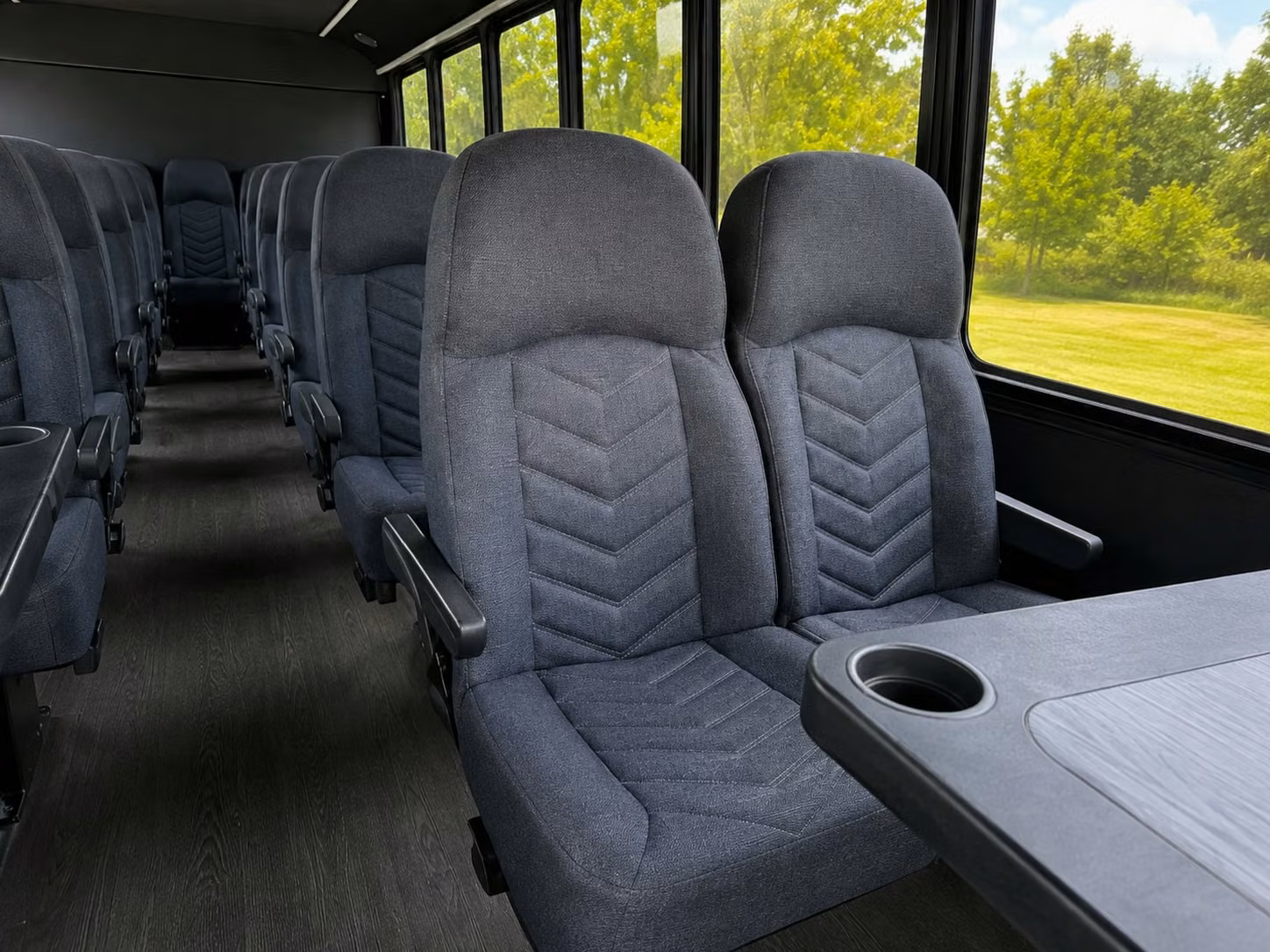 15 passenger minibus interior