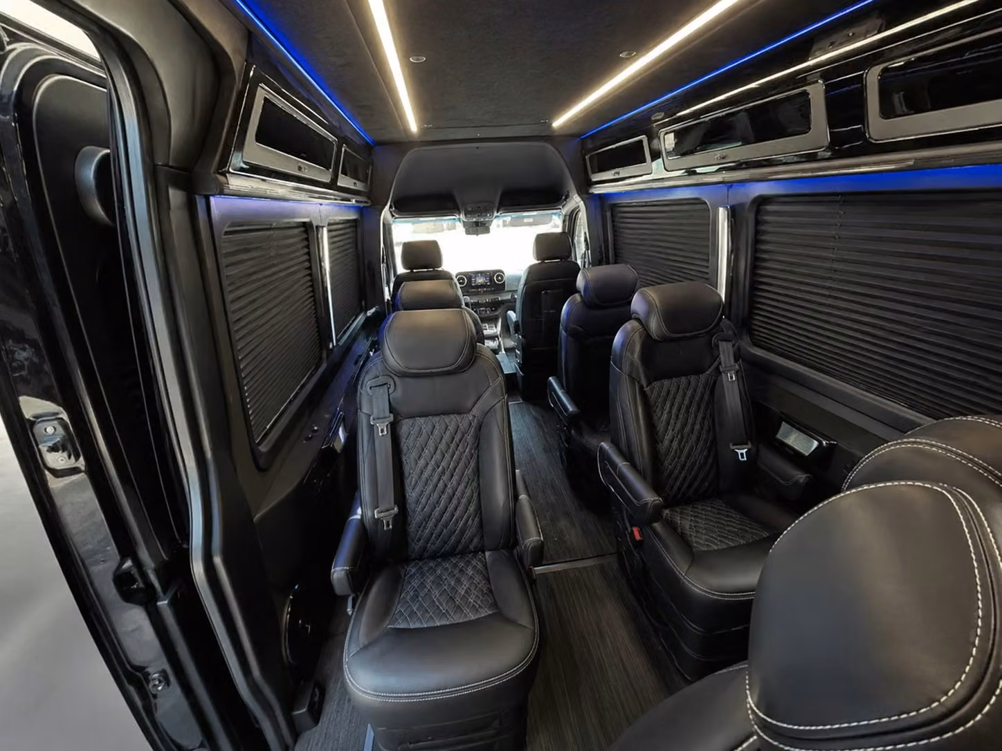 sprinter van with driver inside